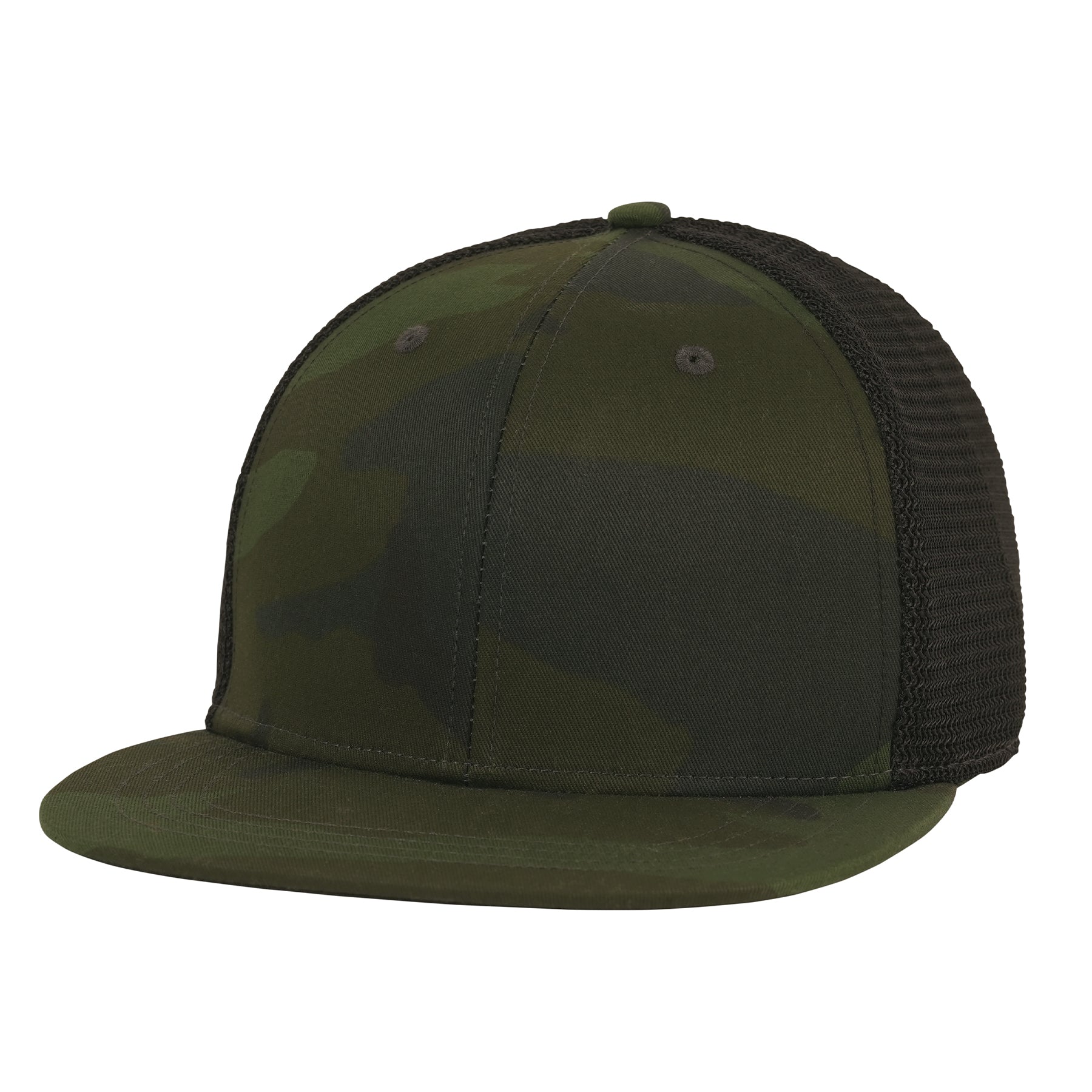 Rothco Midnight Camo Trucker Cap with Mesh Back and Snapback Closure