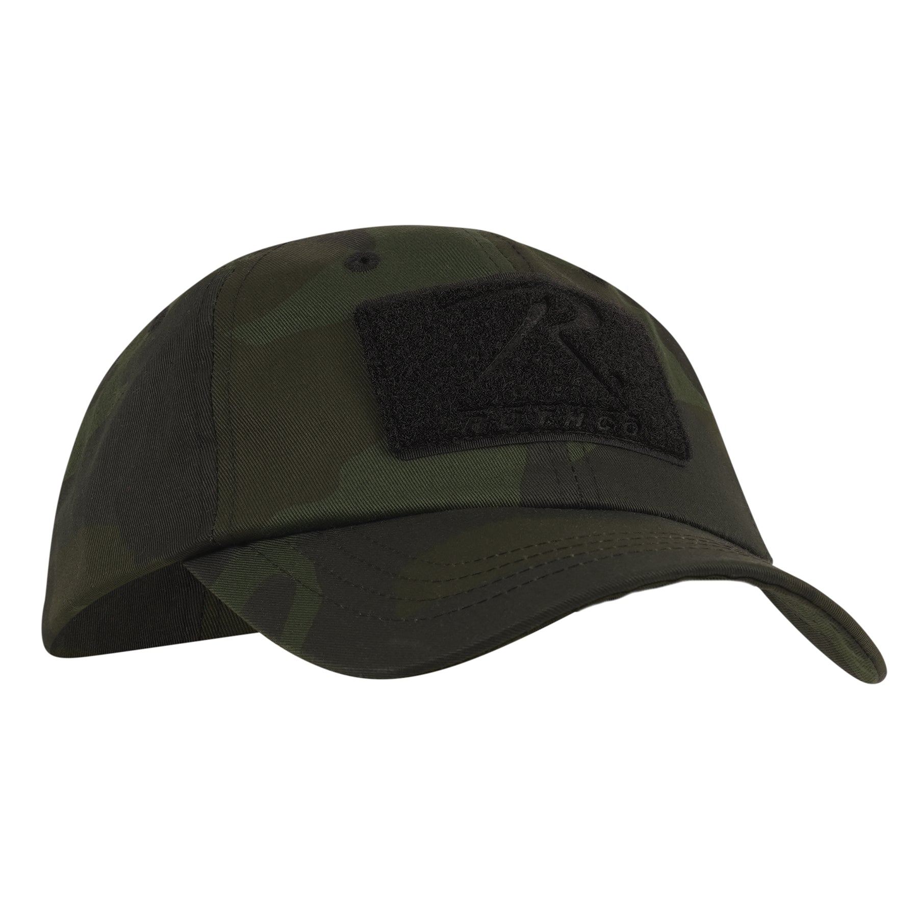 Rothco Tactical Operator Cap in Midnight Woodland Camo – Adjustable Military-Style Field Hat with Multi-Function Loop Fields