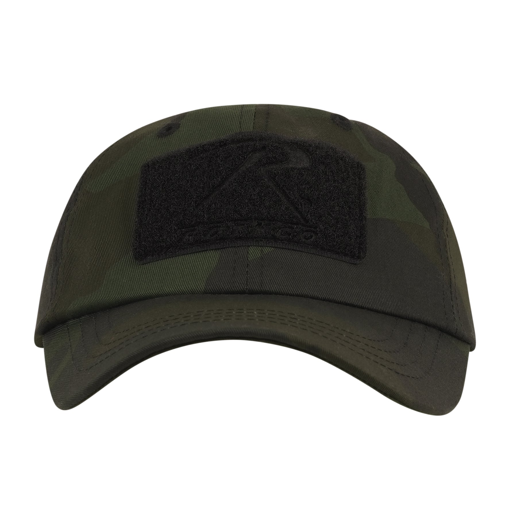 Rothco Tactical Operator Cap in Midnight Woodland Camo – Adjustable Military-Style Field Hat with Multi-Function Loop Fields