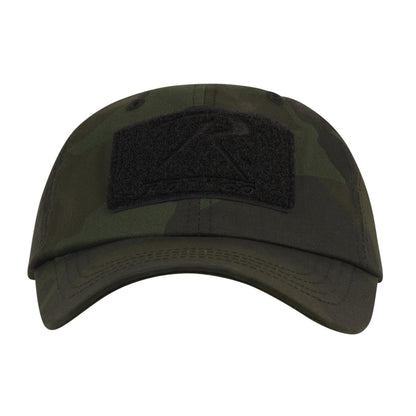 Rothco Tactical Operator Cap in Midnight Woodland Camo – Adjustable Military-Style Field Hat with Multi-Function Loop Fields