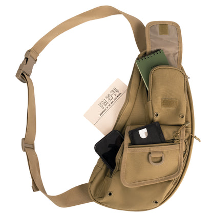 Rothco Tactical Crossbody Bag Coyote Brown – Versatile EDC Utility Bag with Adjustable Strap
