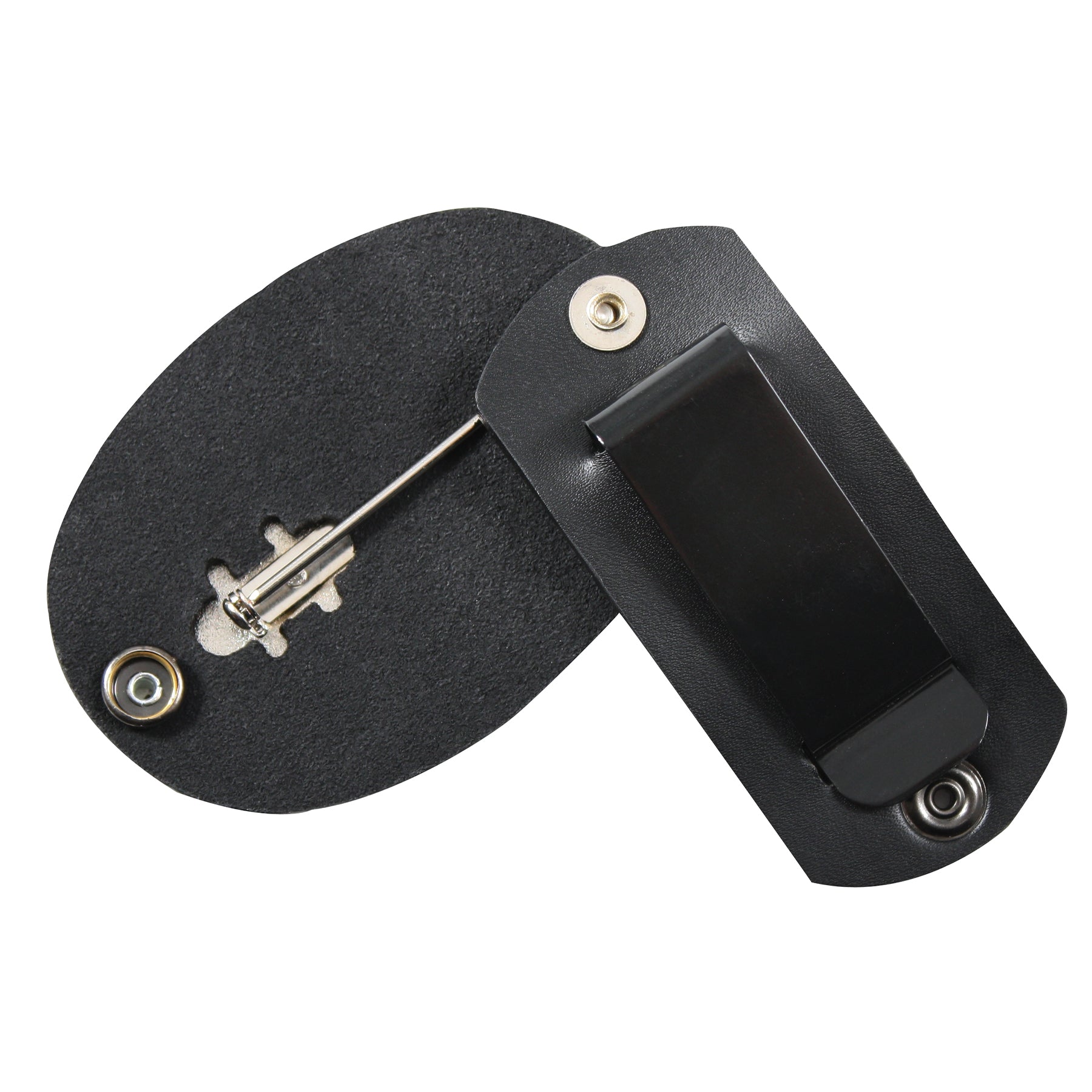 Rothco Leather Clip-On Badge Holder with Swivel Snap - Part 1133