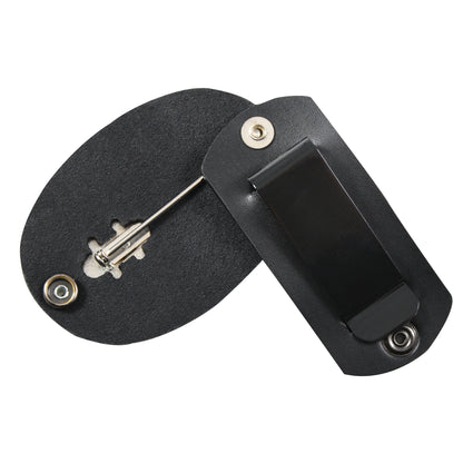 Rothco Leather Clip-On Badge Holder with Swivel Snap - Part 1133