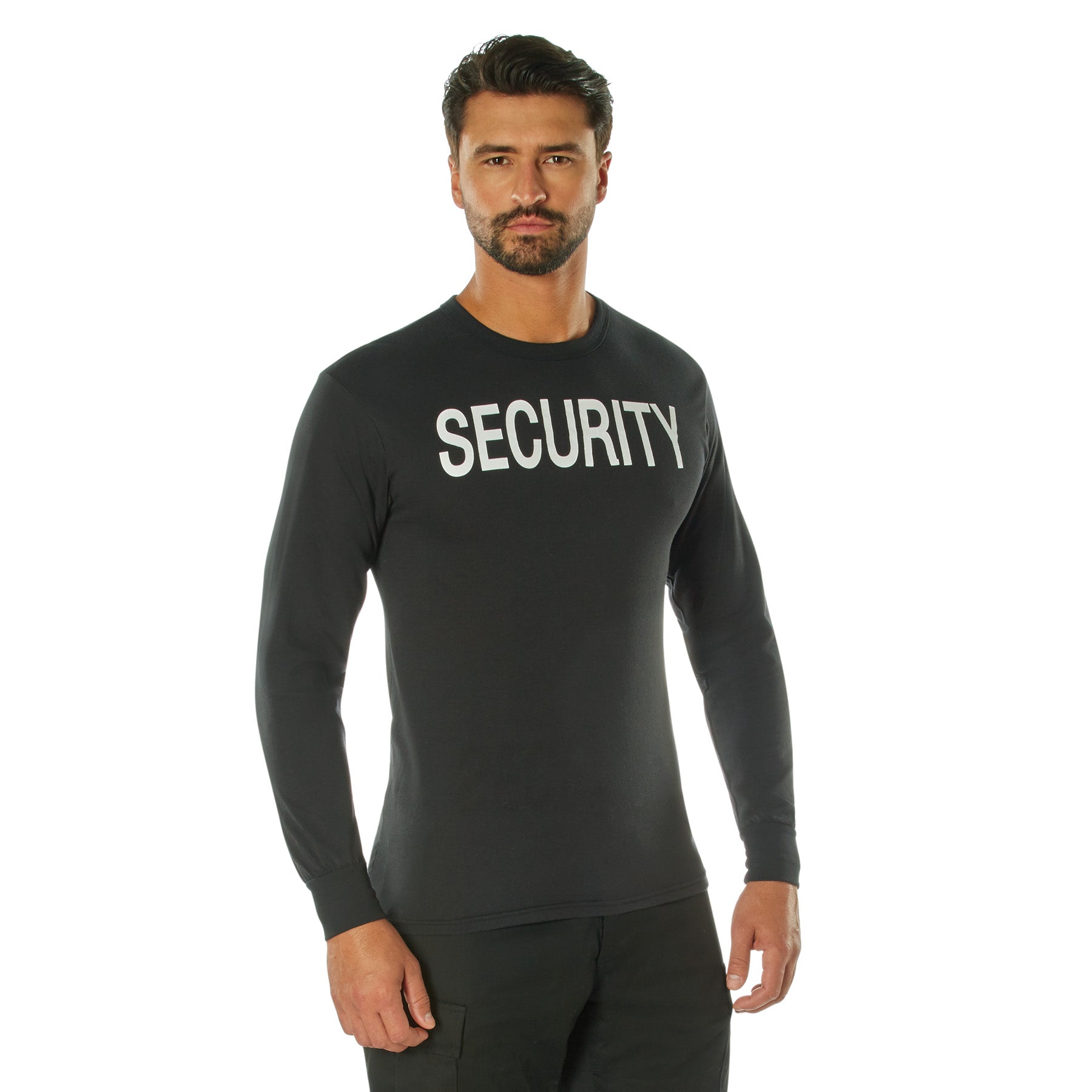 Rothco 60223 2-Sided Security Long Sleeve T-Shirt for 2XL - Durable Uniform Shirt with 'SECURITY' Print