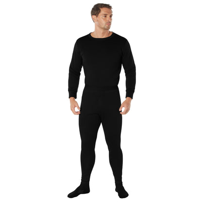 Rothco ECWCS Poly Bottoms Black Size 3XL – Extended Cold Weather Clothing System Base Layer