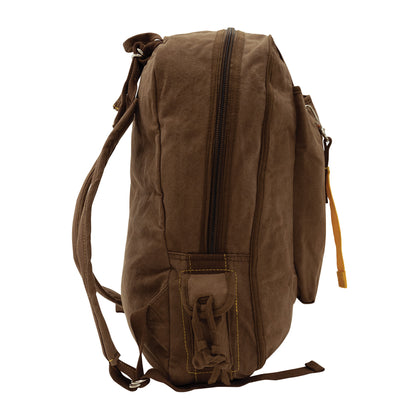 Rothco Vintage Canvas Flight Bag Brown - 19.5 x 15 x 4.5 Inches Travel & Carryall
