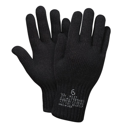 Rothco G.I. Glove Liners Black Size 3 – Warm and Durable Cold-Weather Gloves