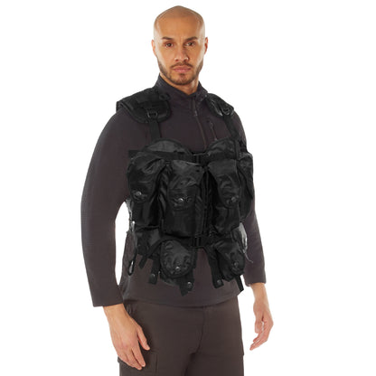 Rothco Tactical Assault Vest with Adjustable Padded Shoulder Straps and Multiple Pockets - Part Number 6580
