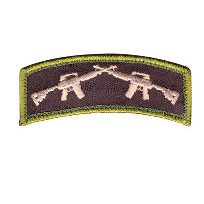 Rothco Crossed Rifles Morale Patch - Tactical Hook & Loop Badge