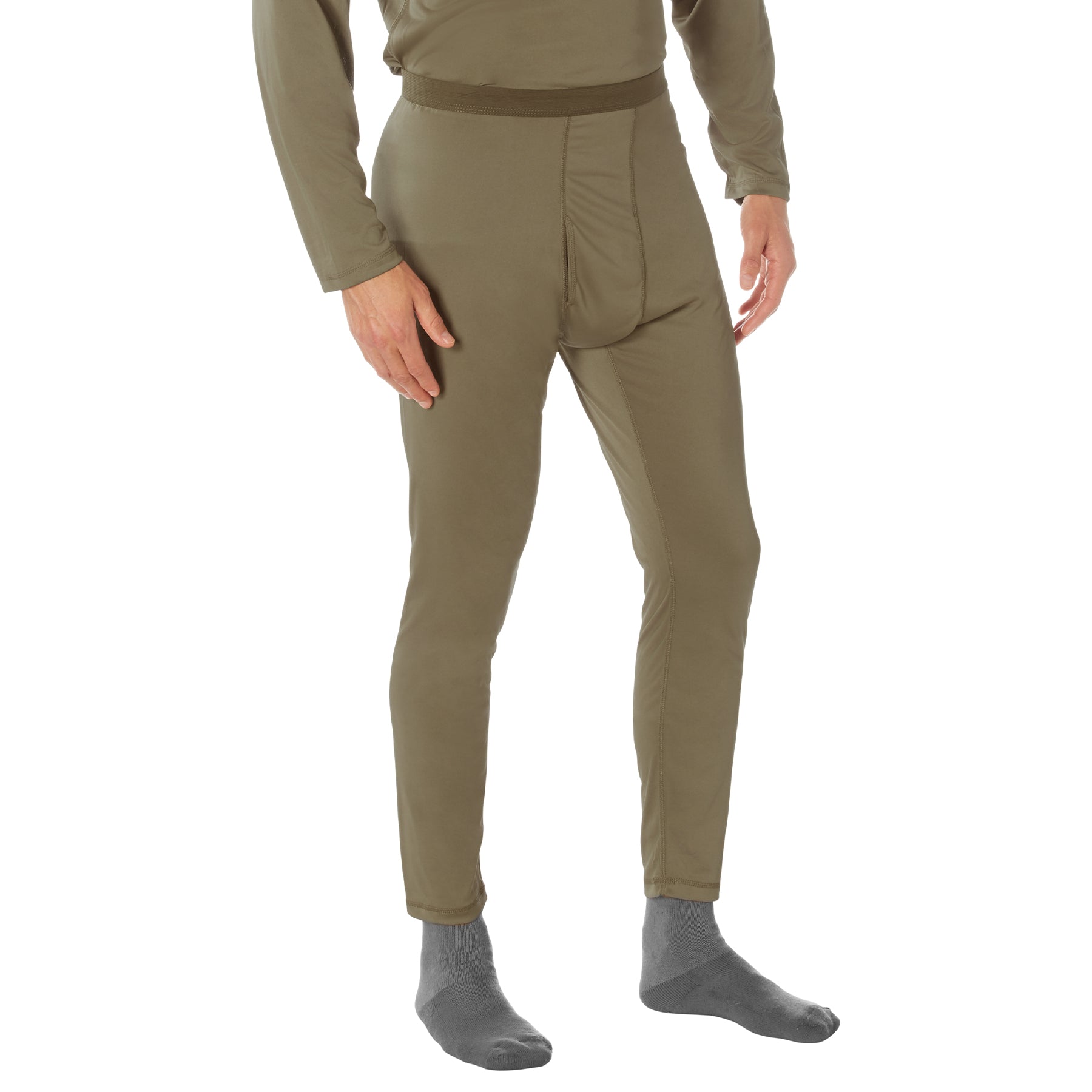 Rothco ECWCS Gen III Silk Weight Underwear Bottoms in Coyote Brown, Size Small