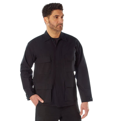 Rothco Rip-Stop BDU Shirt Black Size Large