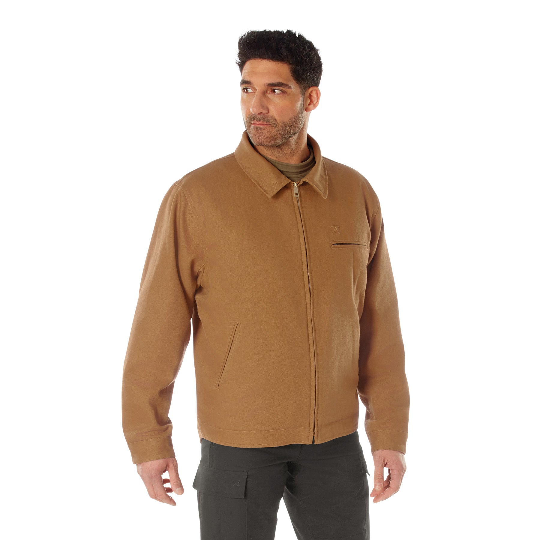 Rothco Canvas Work Jacket in Work Brown - Size Large