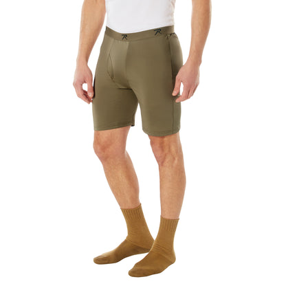 Rothco Moisture Wicking Performance Boxer Shorts AR 670-1 Coyote Brown Size M