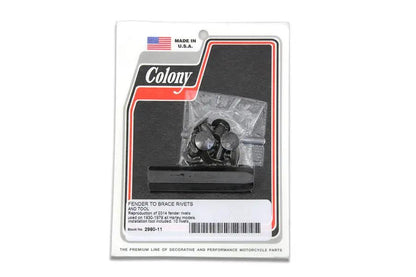 Colony Fender to Bracket Rivet Kit for Harley Davidson V and U Models by Colony