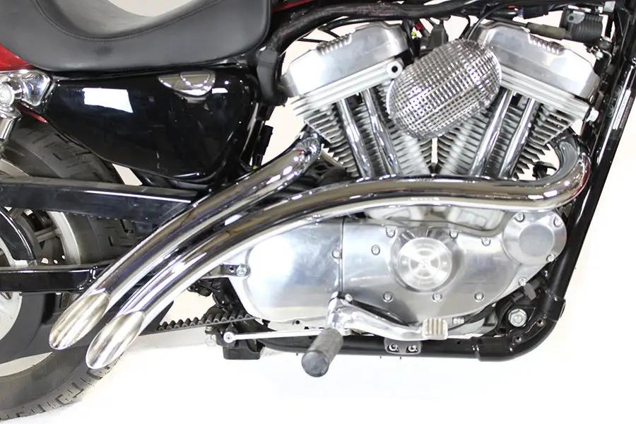 V-Twin Curved Radius Exhaust Header Set for Harley Davidson XL (2007-2016) by V-Twin