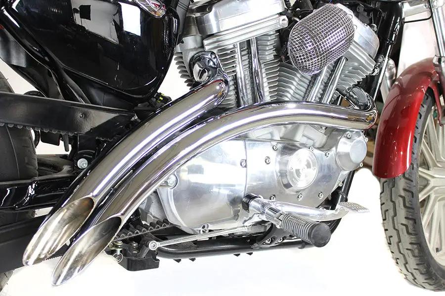 V-Twin Curved Radius Exhaust Header Set for Harley Davidson XL (2007-2016) by V-Twin