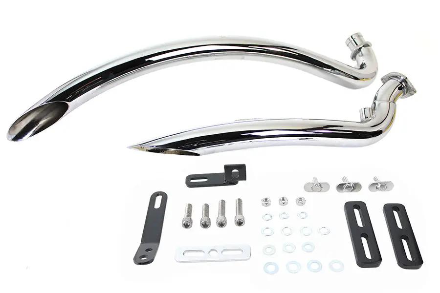 V-Twin Curved Radius Exhaust Header Set for Harley Davidson XL (2007-2016) by V-Twin