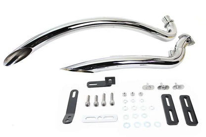 V-Twin Curved Radius Exhaust Header Set for Harley Davidson XL (2007-2016) by V-Twin