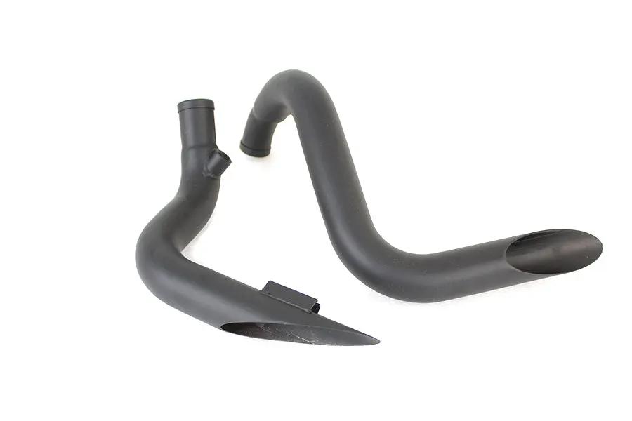 V-Twin LAF Straight Down Drag Pipe Set Black for Harley Davidson FXST 2000-2009 by V-Twin