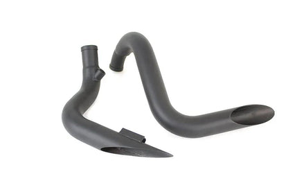V-Twin LAF Straight Down Drag Pipe Set Black for Harley Davidson FXST 2000-2009 by V-Twin