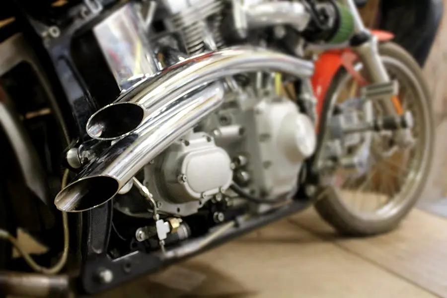 V-Twin Curved Radius 2 inch Drag Pipe Set Chrome for Harley Davidson FXST (1986-1995) by V-Twin