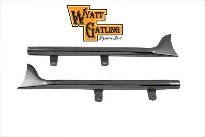 V-Twin Wyatt Gatling 29 Inch Chrome Fishtail Tip Extension Set for Harley Davidson FLSTS by V-Twin
