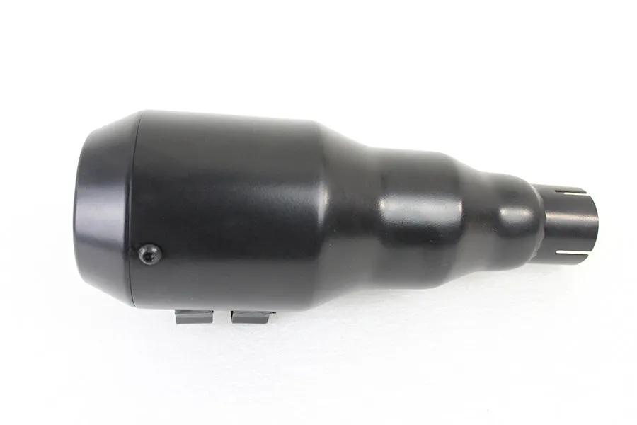 V-Twin Grenade Muffler Set Black with Channel Mount for Motorcycle Exhausts by V-Twin