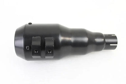 V-Twin Grenade Muffler Set Black with Channel Mount for Motorcycle Exhausts by V-Twin