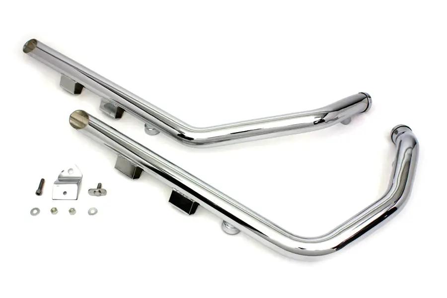 V-Twin Wyatt Gatling Exhaust Drag Pipe Set Slash Cut for Harley Davidson XL (2007-2013) by V-Twin