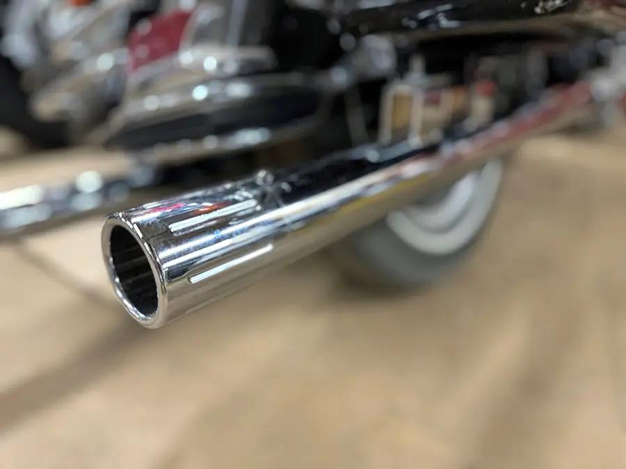 V-Twin FLT Shotgun Tail Pipe Extension Set - 34-3/4 Inch Non-Baffled Exhaust Pipes with 18mm O2 Sensor Bung for Harley Davidson FLT Models by V-Twin