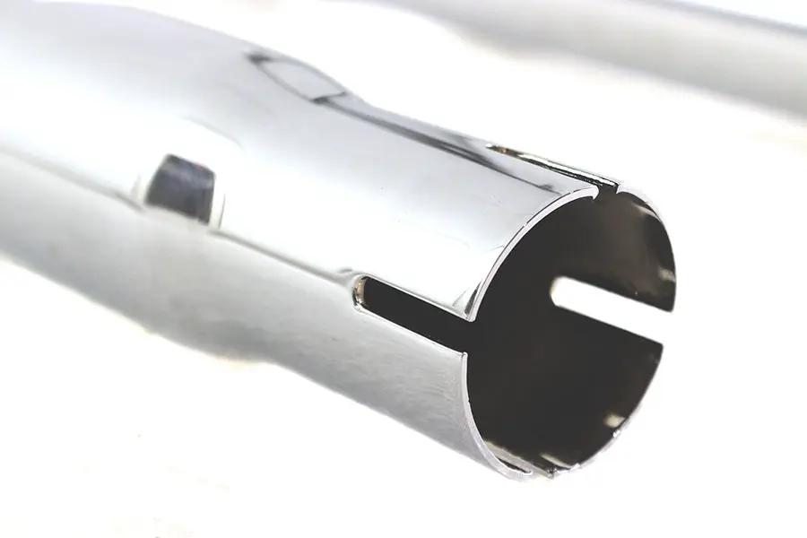 V-Twin FLT Shotgun Tail Pipe Extension Set - 34-3/4 Inch Non-Baffled Exhaust Pipes with 18mm O2 Sensor Bung for Harley Davidson FLT Models by V-Twin