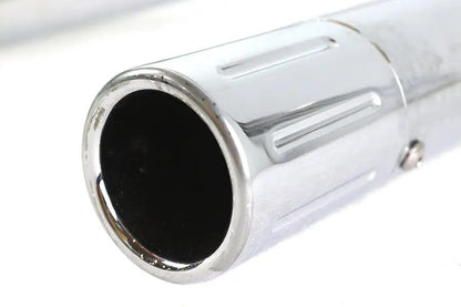 V-Twin FLT Shotgun Tail Pipe Extension Set - 34-3/4 Inch Non-Baffled Exhaust Pipes with 18mm O2 Sensor Bung for Harley Davidson FLT Models by V-Twin