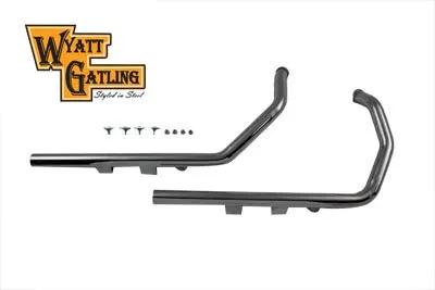 Wyatt Gatling Exhaust Drag Pipe Set with Straight Cut Ends for Harley Davidson XL (2004-2006) by Wyatt Gatling