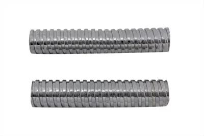 MCM 71199A Chrome Flexible Exhaust Cover for Harley Davidson FL (1941-1950) by MCM