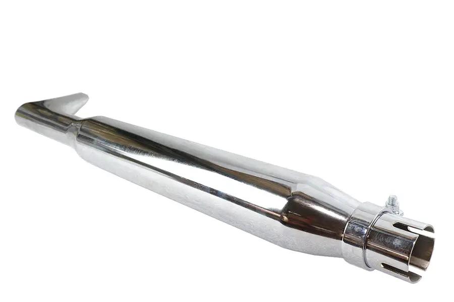 Wyatt Gatling Chrome Fishtail Muffler 30 Inch – Durable Non-Highway Exhaust Part for 1-3/4 Inch Pipes by Wyatt Gatling