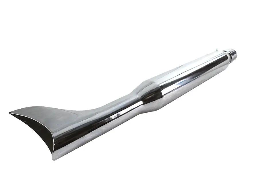 Wyatt Gatling Chrome Fishtail Muffler 30 Inch – Durable Non-Highway Exhaust Part for 1-3/4 Inch Pipes by Wyatt Gatling