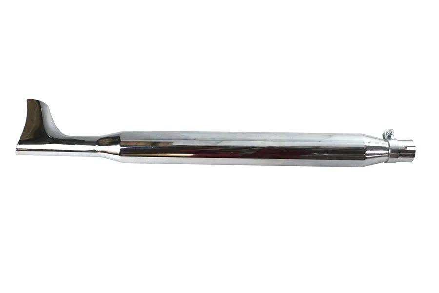 Wyatt Gatling Chrome Fishtail Muffler 36 Inch with Non-Removable Baffles by Wyatt Gatling