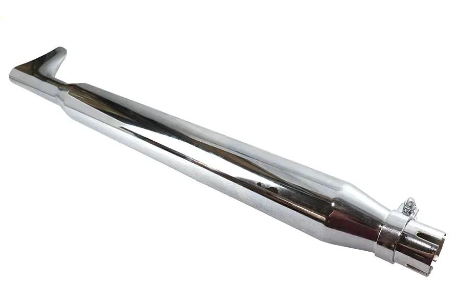 Wyatt Gatling Chrome Fishtail Muffler 36 Inch with Non-Removable Baffles by Wyatt Gatling
