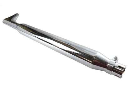 Wyatt Gatling Chrome Fishtail Muffler 36 Inch with Non-Removable Baffles by Wyatt Gatling