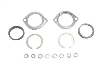 Wyatt Gatling Exhaust Flange Kit Chrome for Harley Davidson FLST (1986-1995) by Wyatt Gatling