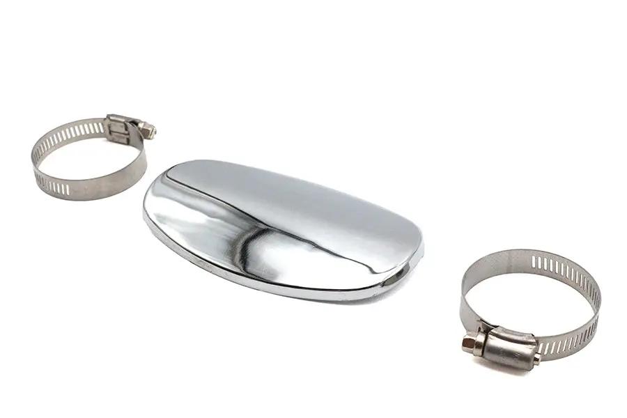 V-Twin Replica Chrome 5.5-inch Spoon Heat Shield Boot Guard Part 74926 by V-Twin