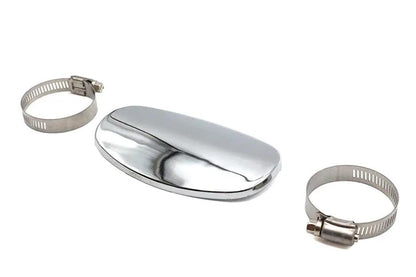 V-Twin Replica Chrome 5.5-inch Spoon Heat Shield Boot Guard Part 74926 by V-Twin