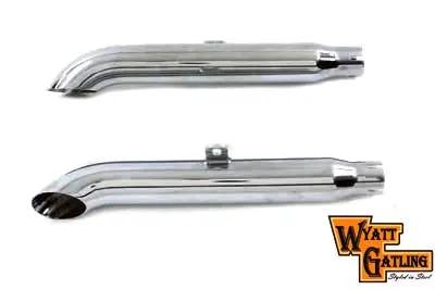 V-Twin Wyatt Gatling Turn Out Slip-On Muffler Set for Harley Davidson XL (1980-1989) by V-Twin