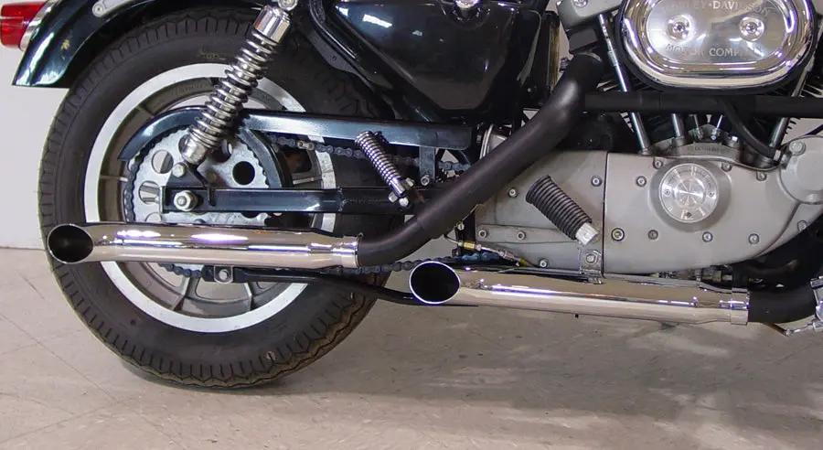 V-Twin Wyatt Gatling Turn Out Slip-On Muffler Set for Harley Davidson XL (1980-1989) by V-Twin