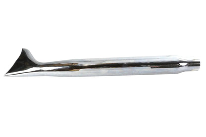 Wyatt Gatling Chrome Tapered Fishtail Muffler 27 Inch with Baffles by Wyatt Gatling