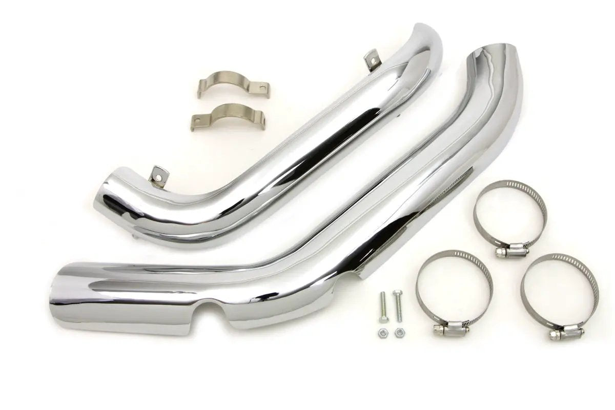 Wyatt Gatling True Dual Exhaust Heat Shield Set for Harley Davidson Big Twin Models by Wyatt Gatling