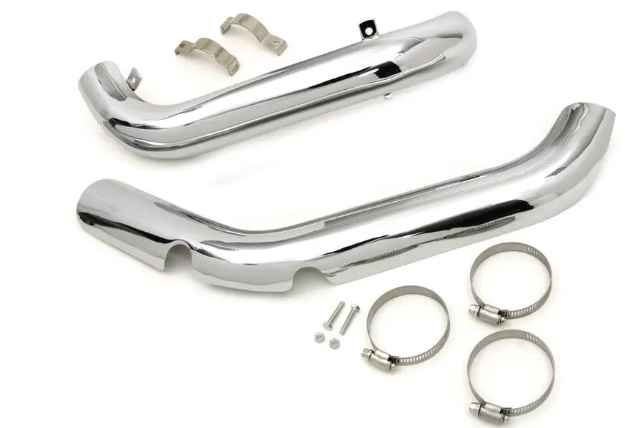 Wyatt Gatling True Dual Exhaust Heat Shield Set for Harley Davidson Big Twin Models by Wyatt Gatling