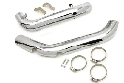 Wyatt Gatling True Dual Exhaust Heat Shield Set for Harley Davidson Big Twin Models by Wyatt Gatling