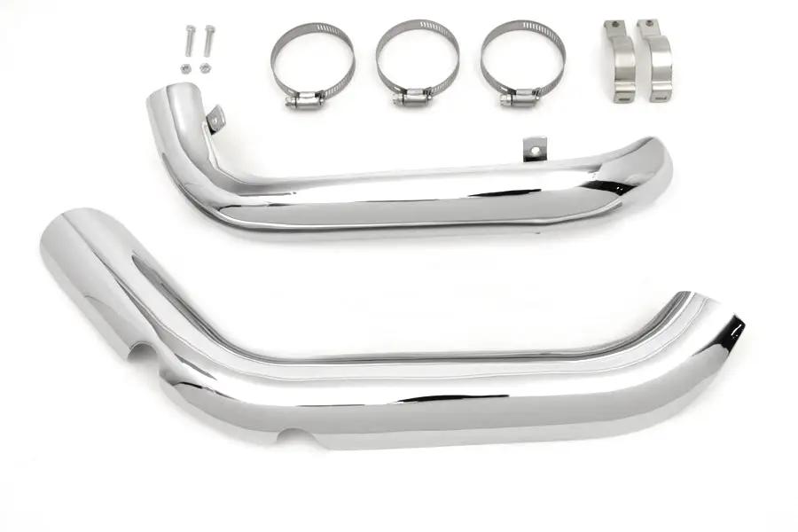 Wyatt Gatling True Dual Exhaust Heat Shield Set for Harley Davidson Big Twin Models by Wyatt Gatling
