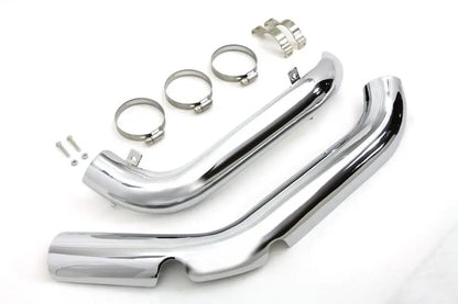 Wyatt Gatling True Dual Exhaust Heat Shield Set for Harley Davidson Big Twin Models by Wyatt Gatling